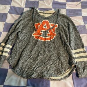 Collective Concepts Navy and Orange Logo Sweater